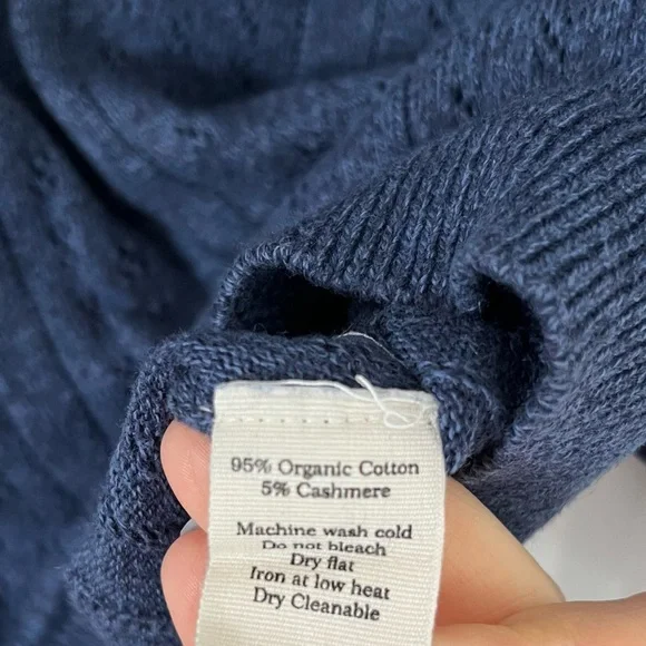 James Street Co Eyelet Raglan Sweater Top - Picture 4 of 6